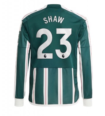 Maillot de foot Manchester United Luke Shaw #23 Extérieur 2023-24 Manche Longue